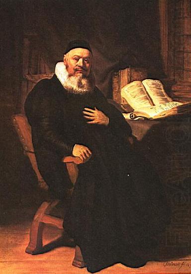 Portrait of Johannes Elison., REMBRANDT Harmenszoon van Rijn
